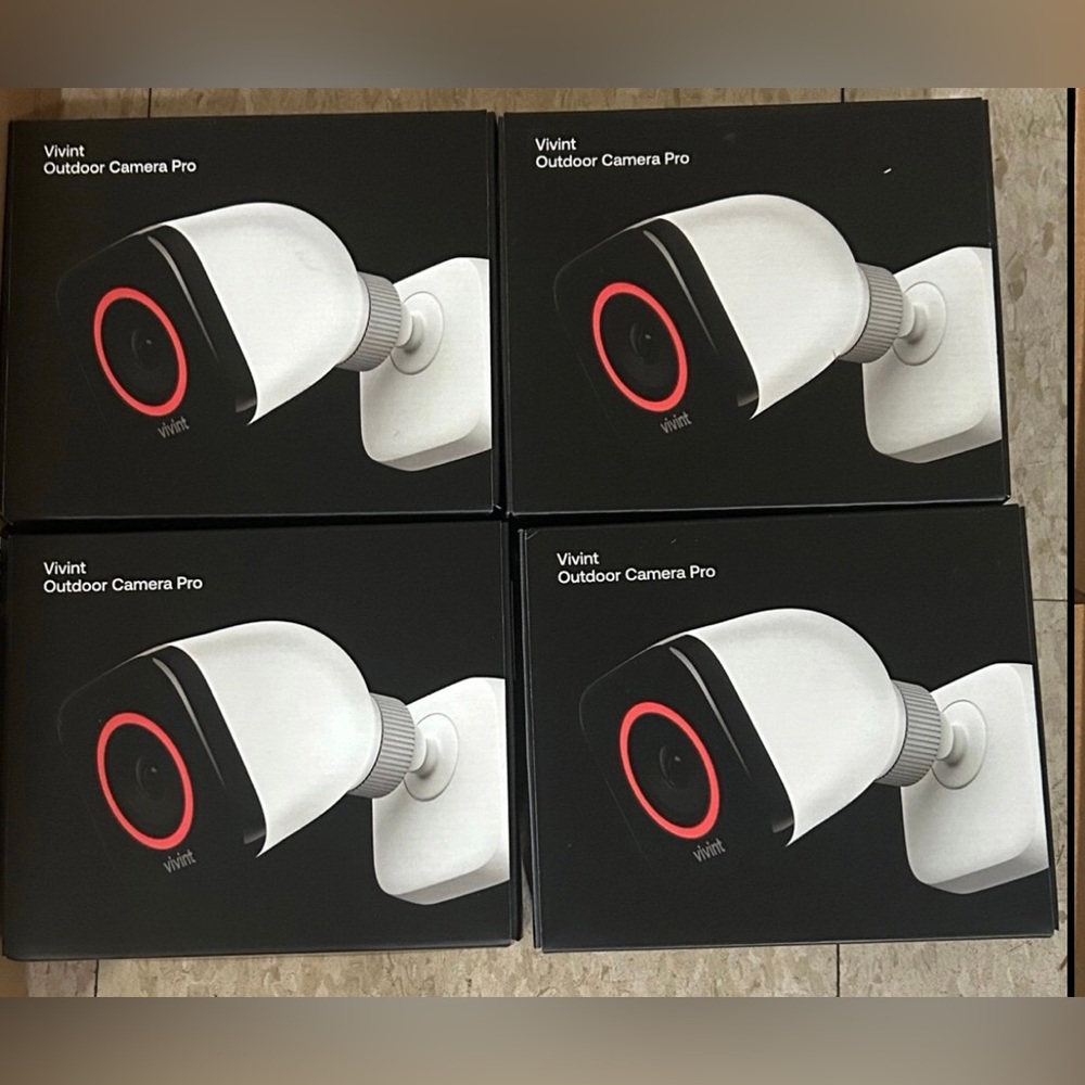 Lot of 4 - Brand New VIVINT Outdoor Camera Pro (2nd Gen) with a 360 view